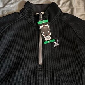 Spyder Black Quarter-Zip Pullover